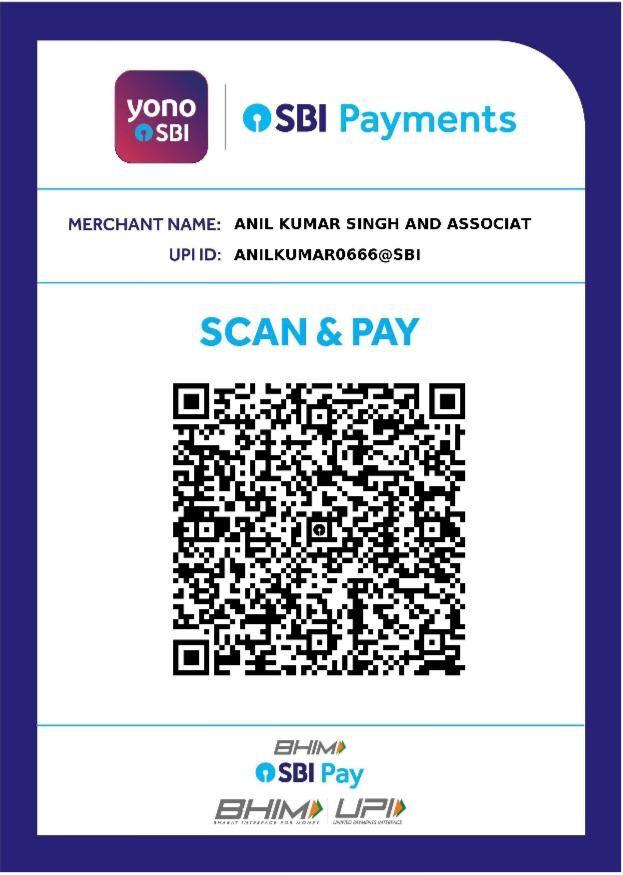 SBI UPI Scan and Pay QR Code for Anil Kumar Singh and Associates